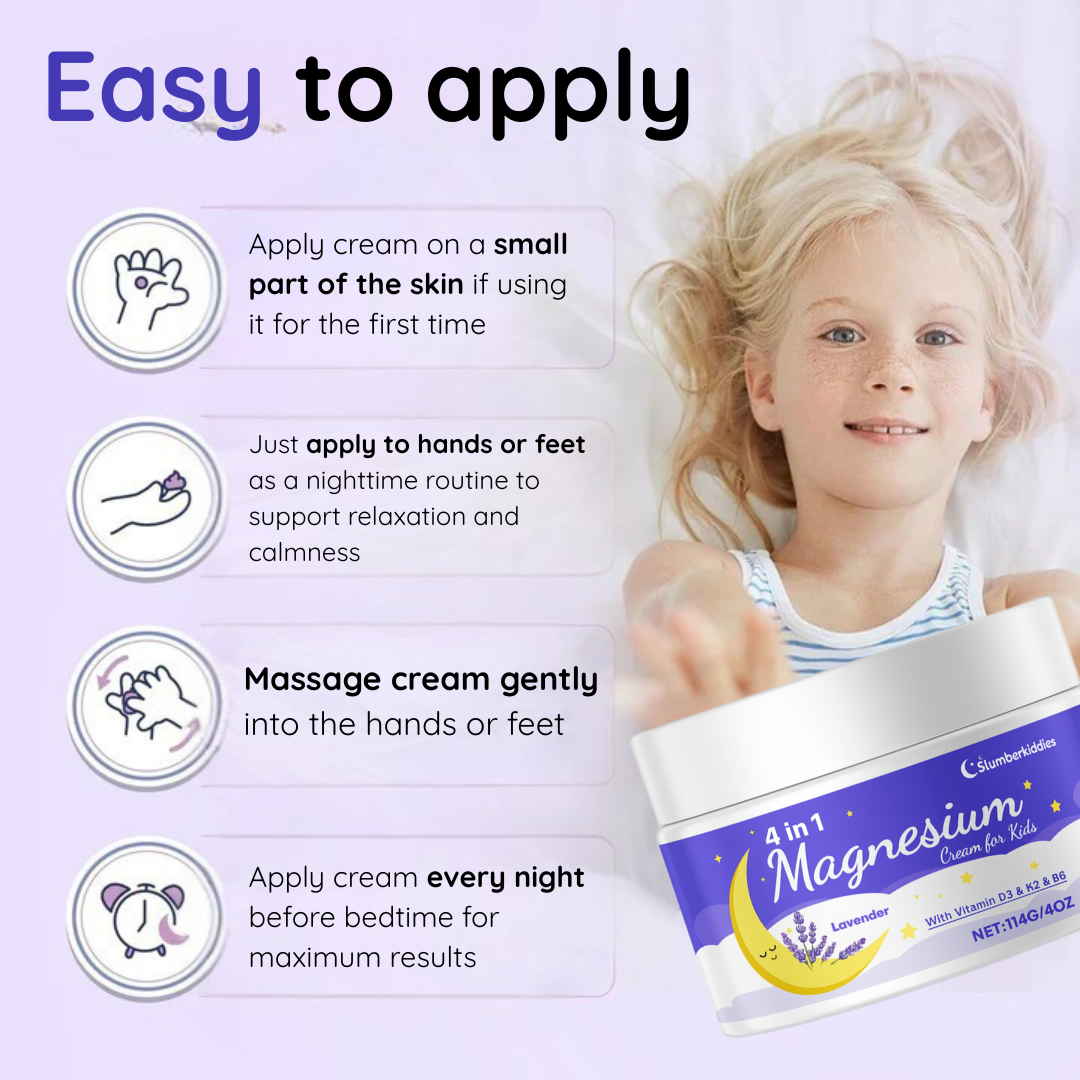 Children Bedtime Relaxing Cream Lavender Sleep Support Formula