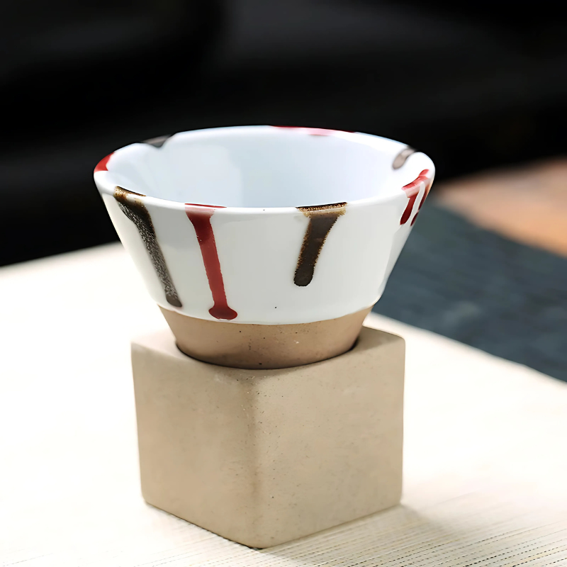 Traditional Japanese Ceramic Mug Set for Coffee Lovers