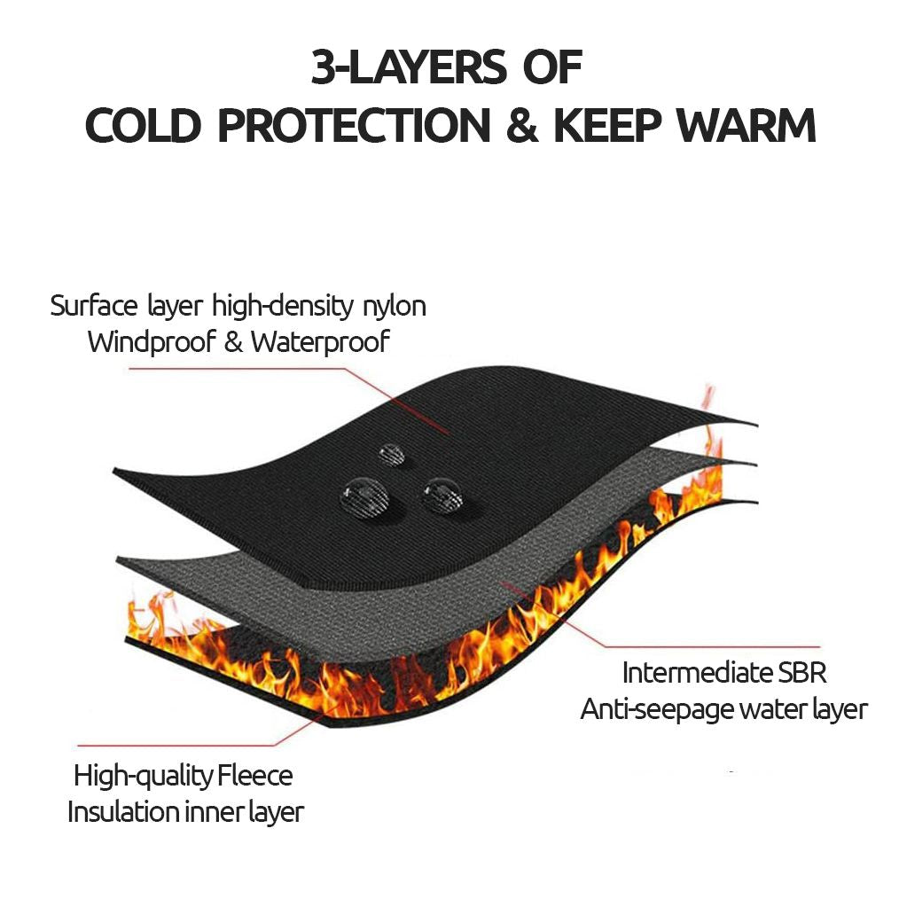 Warm Thermal Gloves Insulated Cycling & Ski Gloves with Grip Design