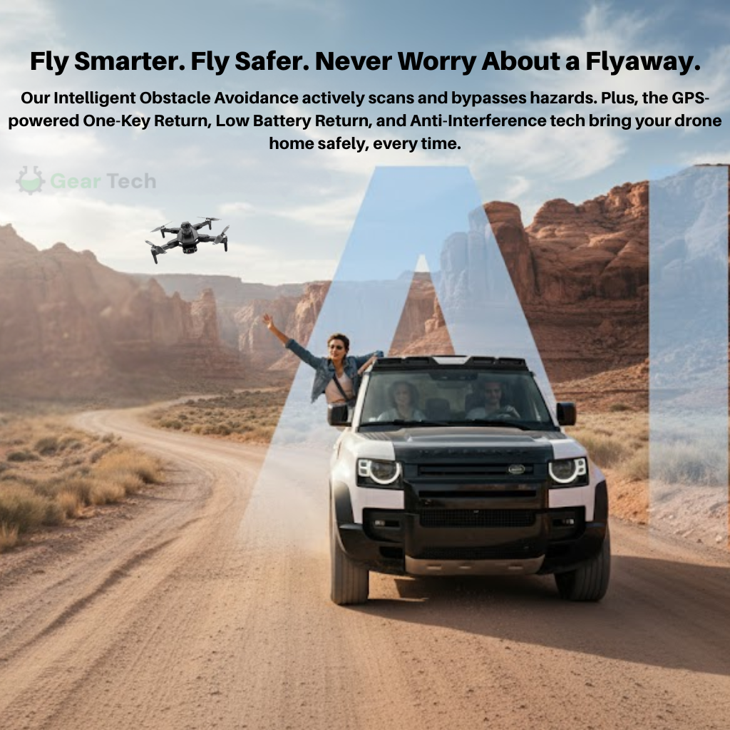 Aerial Camera Drone 8K Dual Lens, GPS Positioning, Stable Flight