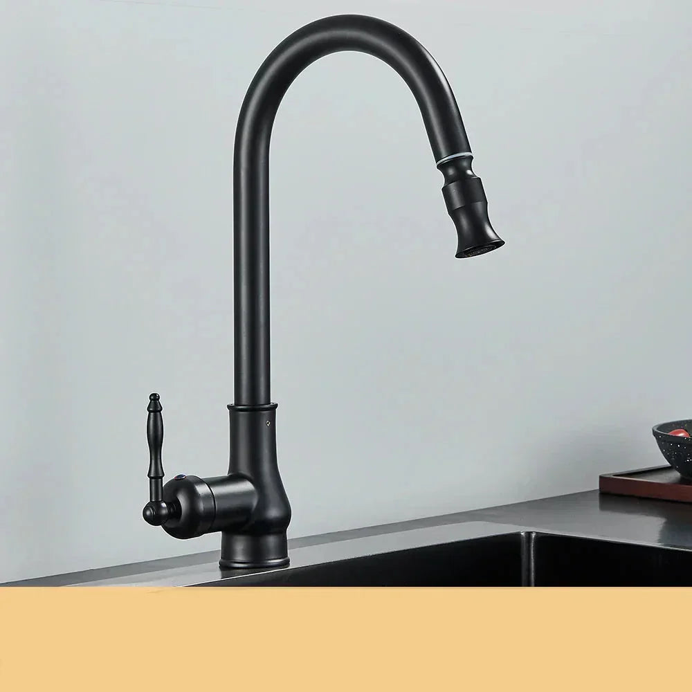 Vintage Style Antique Brass Kitchen Faucet