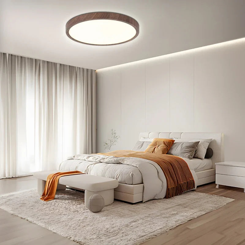Ultra-slim Round LED Ceiling Light in Modern Dimmable Lamp with 3 Lighting Modes