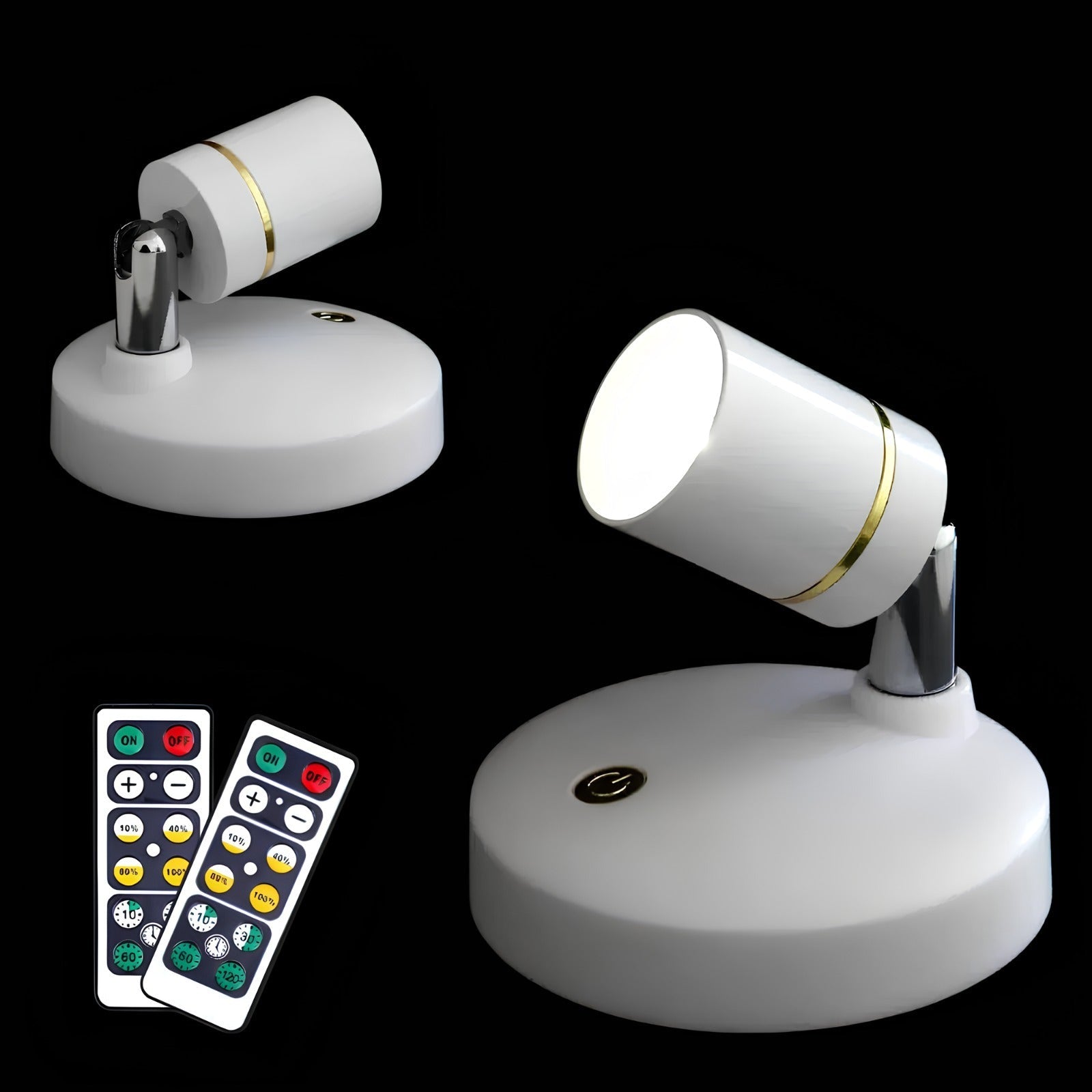 Smart Wireless Wall Spotlight Dimmable Light with Timer & Remote Control