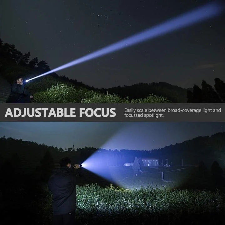 Power Beam XHP50.2 Flashlight 90000 Lumens Super Bright Rechargeable Torch