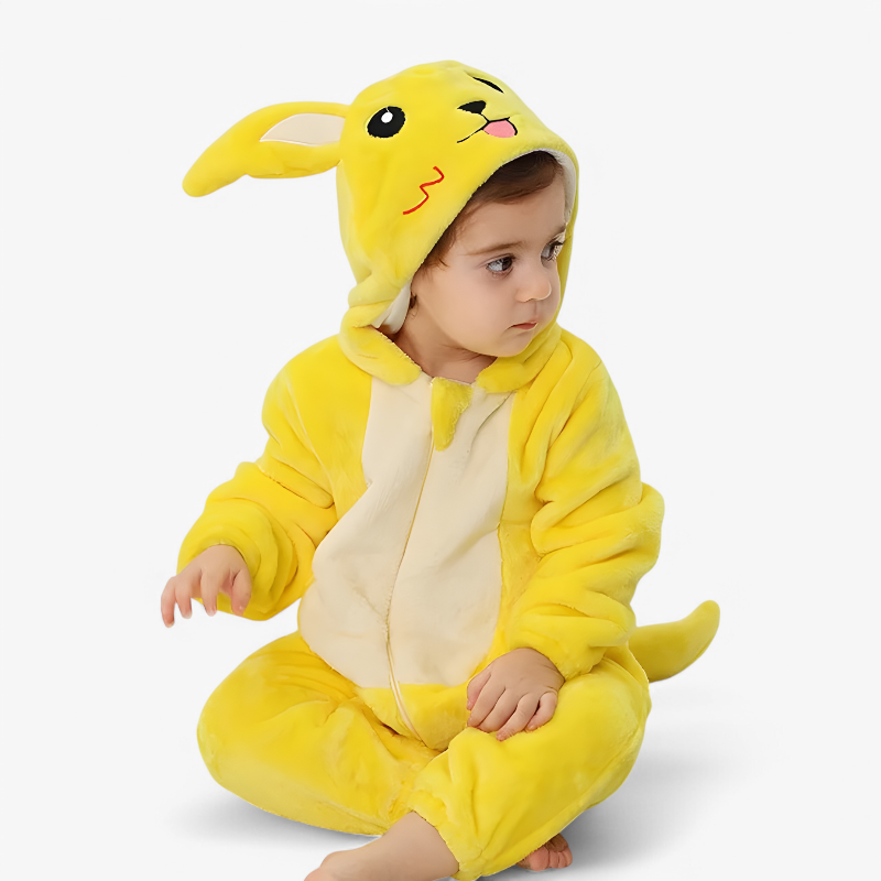 Baby Character Onesie Cute Ear & Tail Design