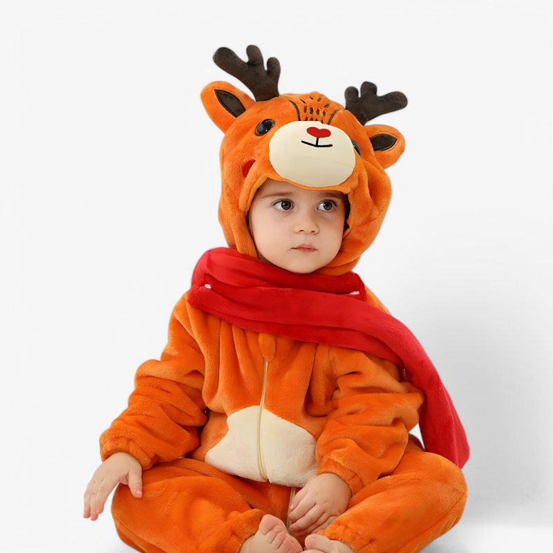 Baby Character Onesie Cute Ear & Tail Design