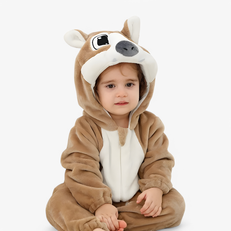 Baby Character Onesie Cute Ear & Tail Design