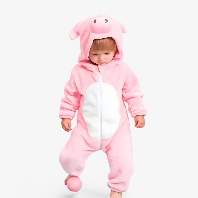 Baby Animal Onesie Costume Soft Cozy Dress-Up Outfit