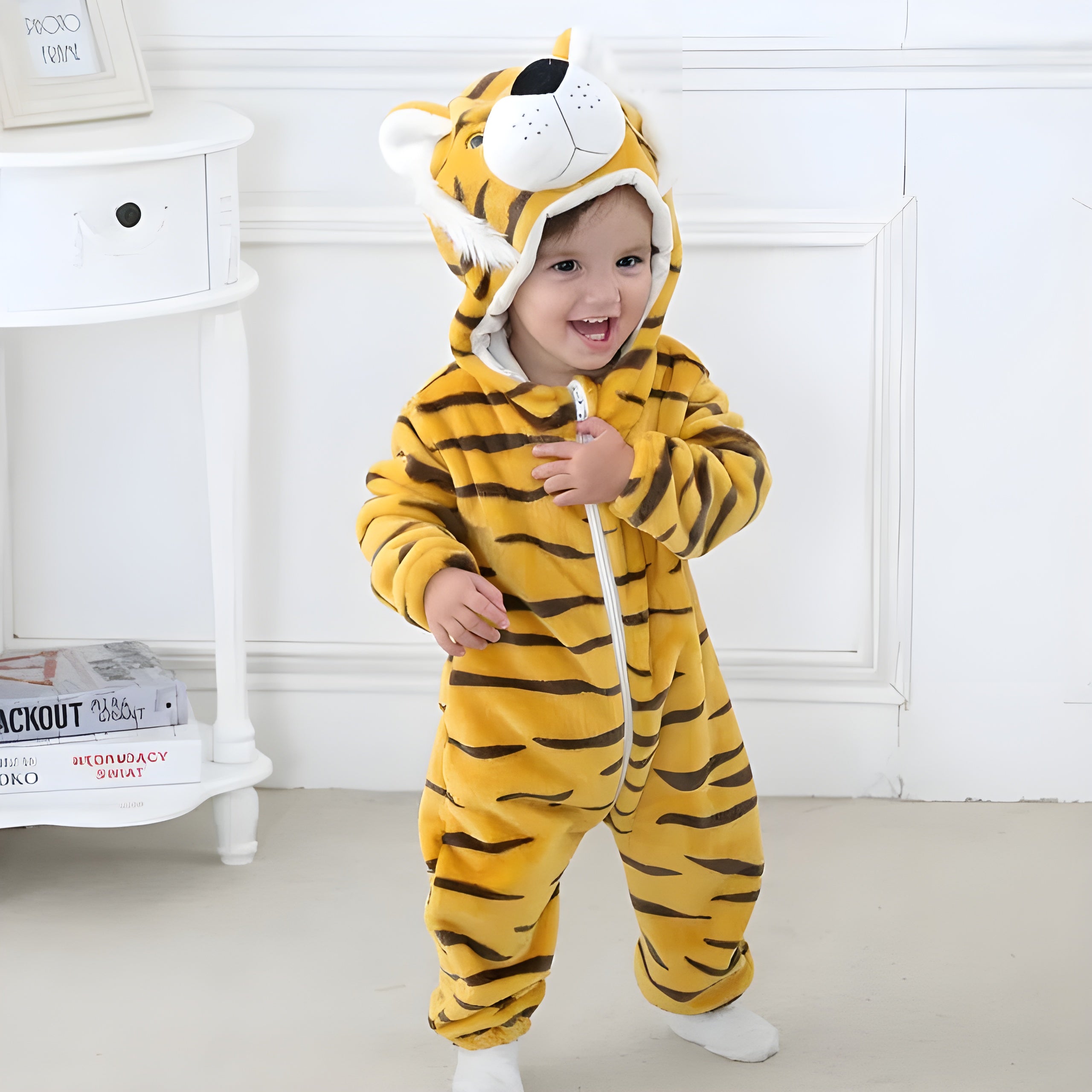 Baby Animal Onesie Costume Soft Cozy Dress-Up Outfit