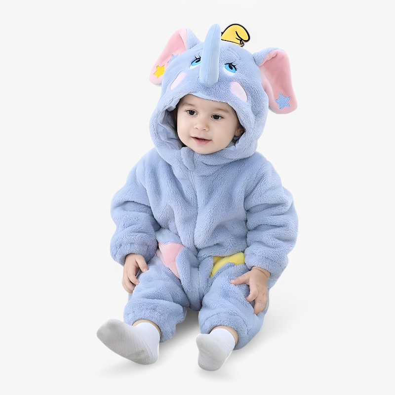 Baby Elephant Onesie Cute Warm Outfit for Little Ones