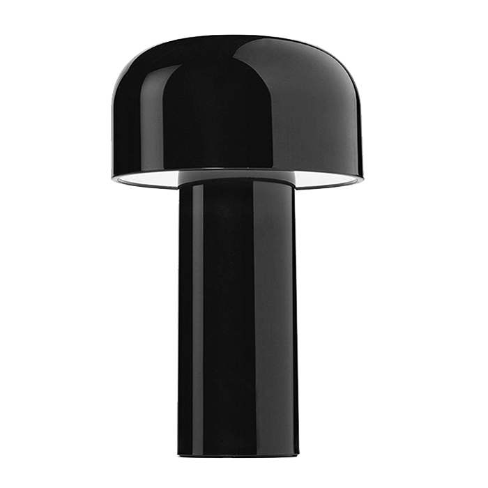 Wireless table lamp with modern mushroom design