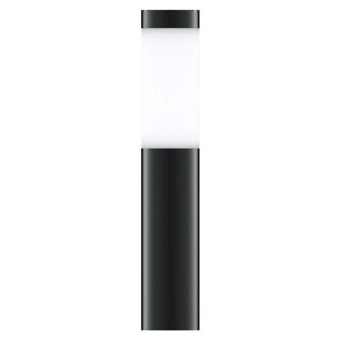 Solar Powered Garden Lamps 2-Piece Black Outdoor Lights with Energy-Saving Mode