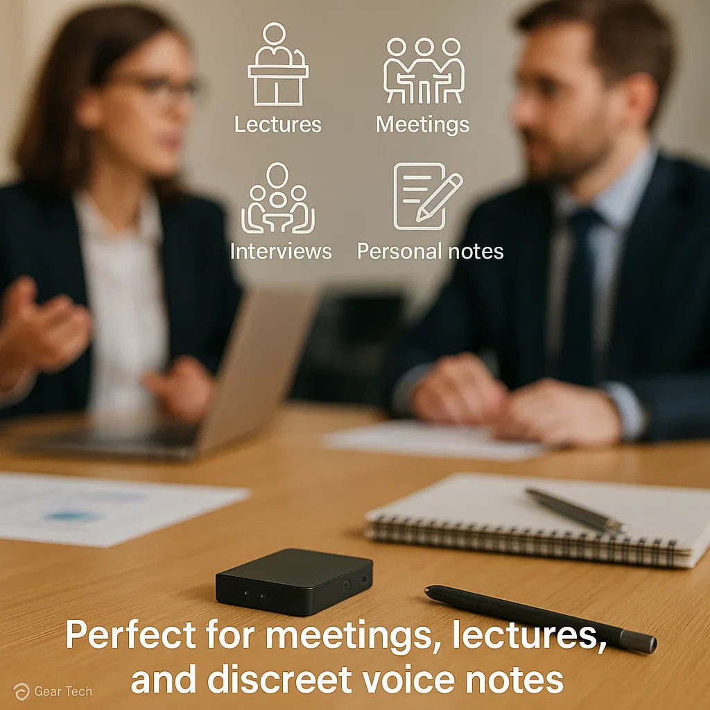 Miniature Voice Recorder Compact Discreet Audio Recorder with Voice Activation