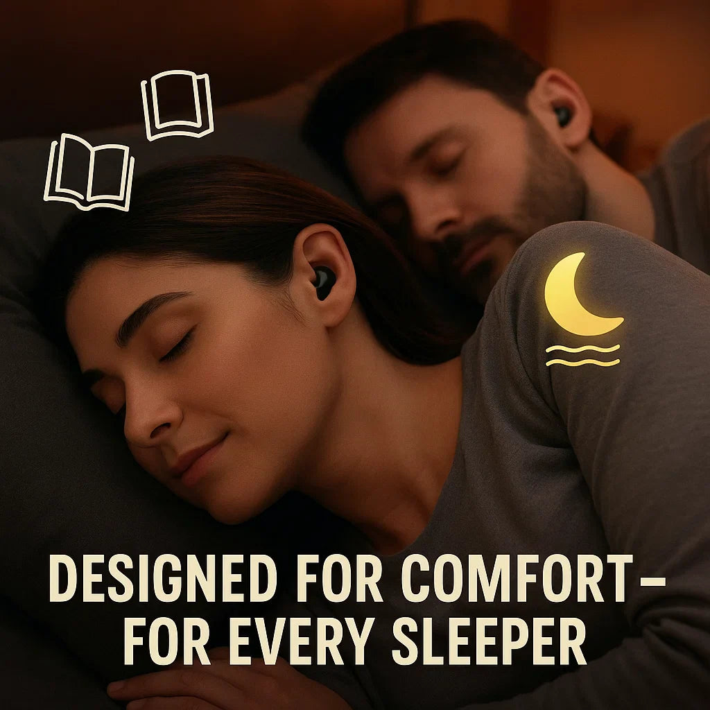 Invisible Wireless Sleep Earbuds Noise-Cancelling Headphones for Side Sleepers