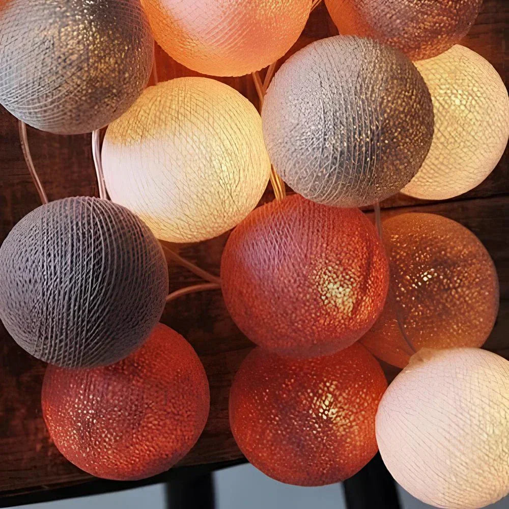 Atmospheric Ball String Lights Soft Glow Home Decorative Lights