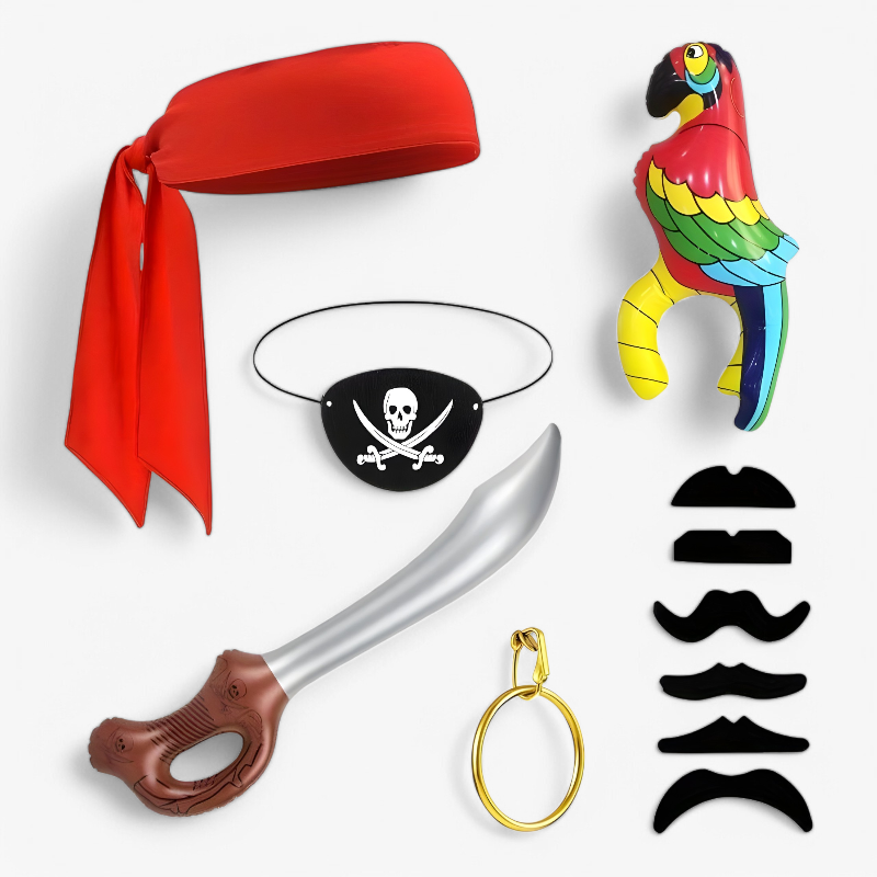 Pirate Party Costume Accessory Kit for Kids