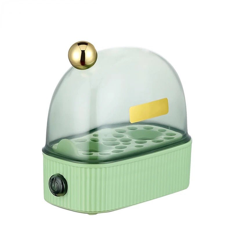 Compact Electric Egg Cooker Fast Auto Power Off Egg Boiler for Home & Travel