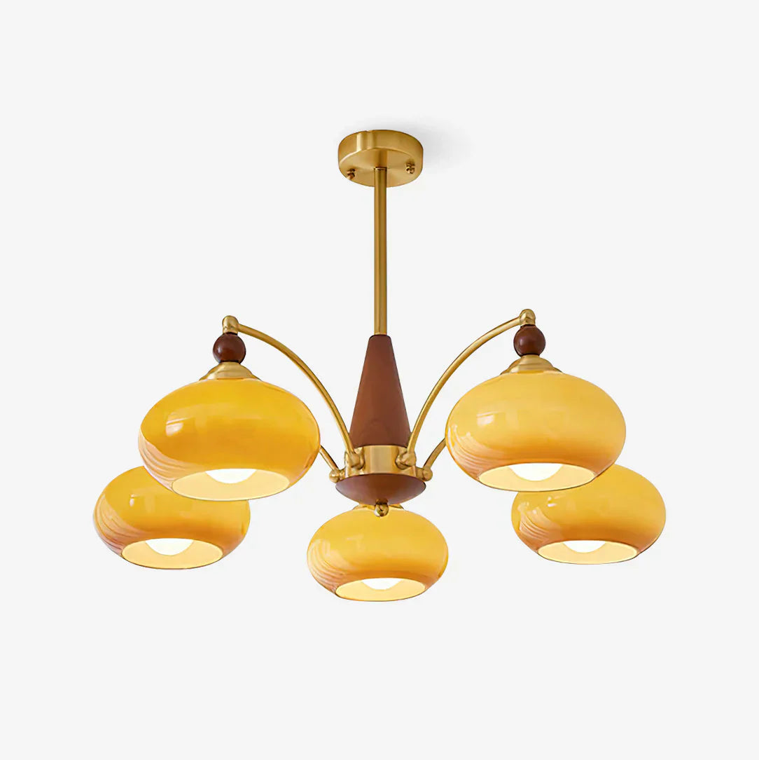 Retro Melodica Mid-Century Retro Glass Chandeliers