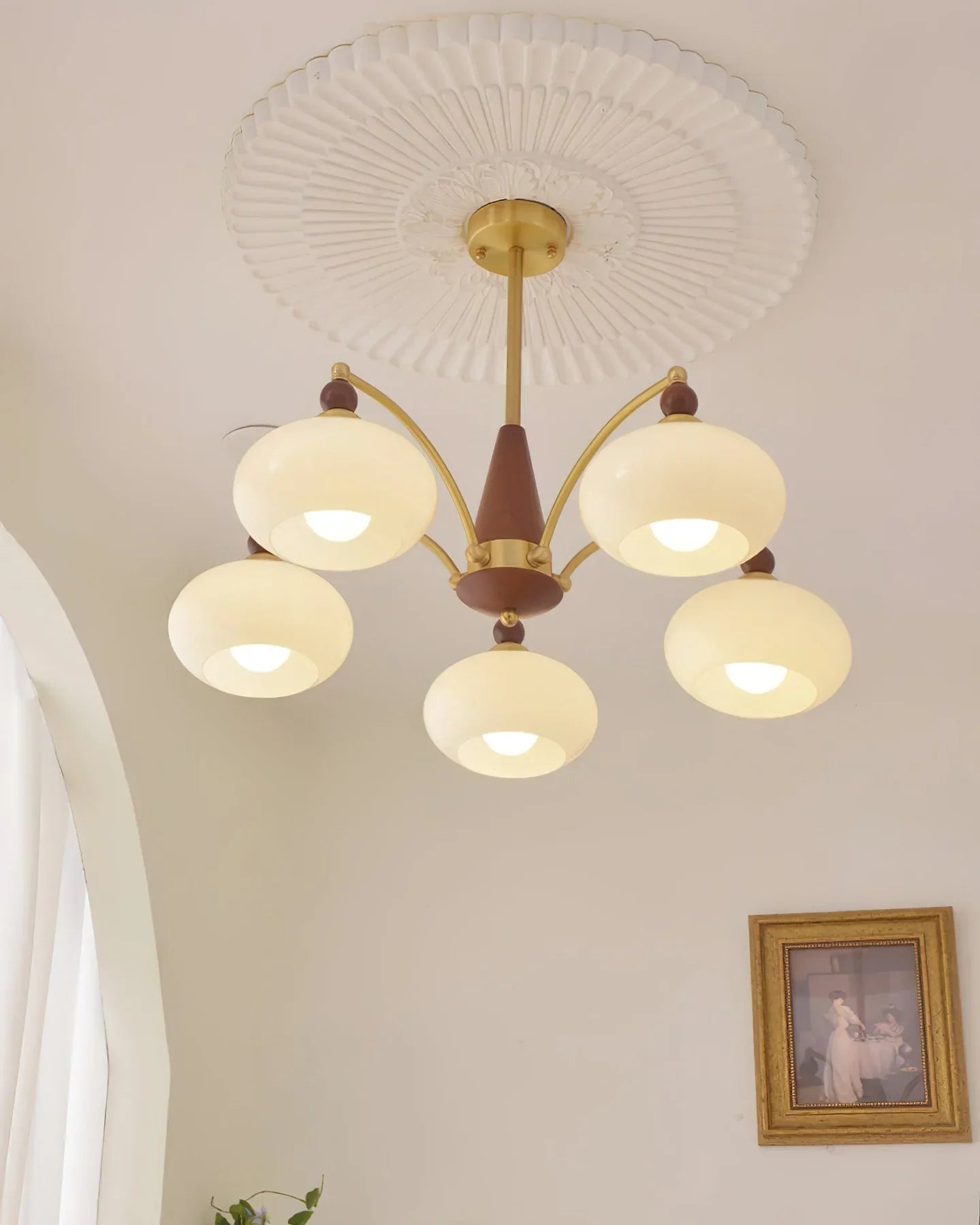 Retro Melodica Mid-Century Retro Glass Chandeliers