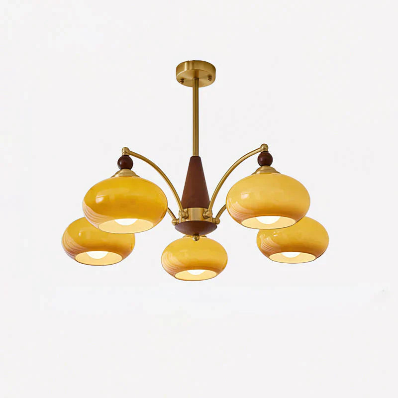 Retro Melodica Mid-Century Retro Glass Chandeliers