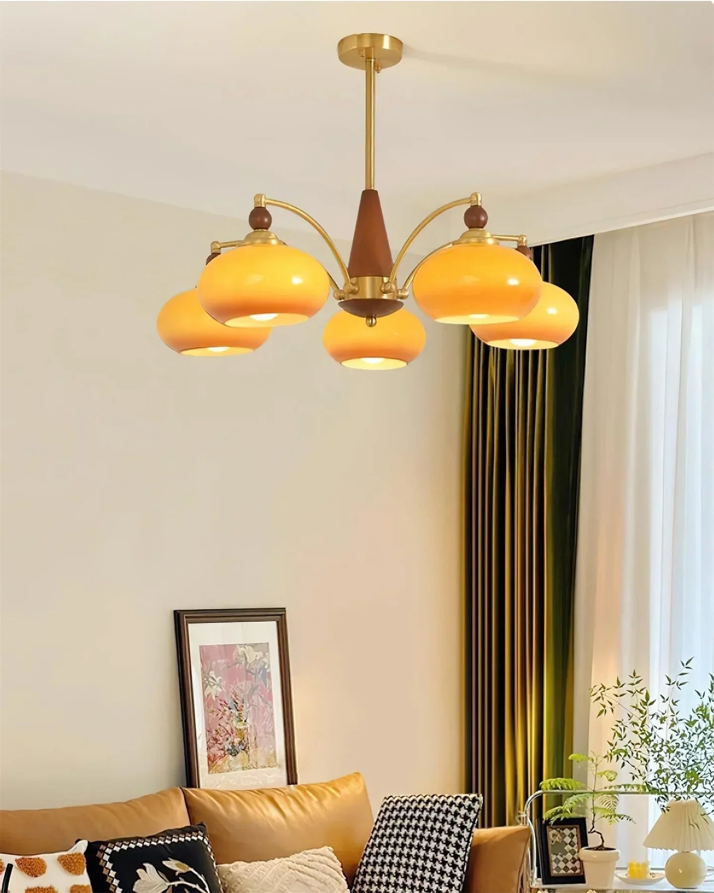 Retro Melodica Mid-Century Retro Glass Chandeliers