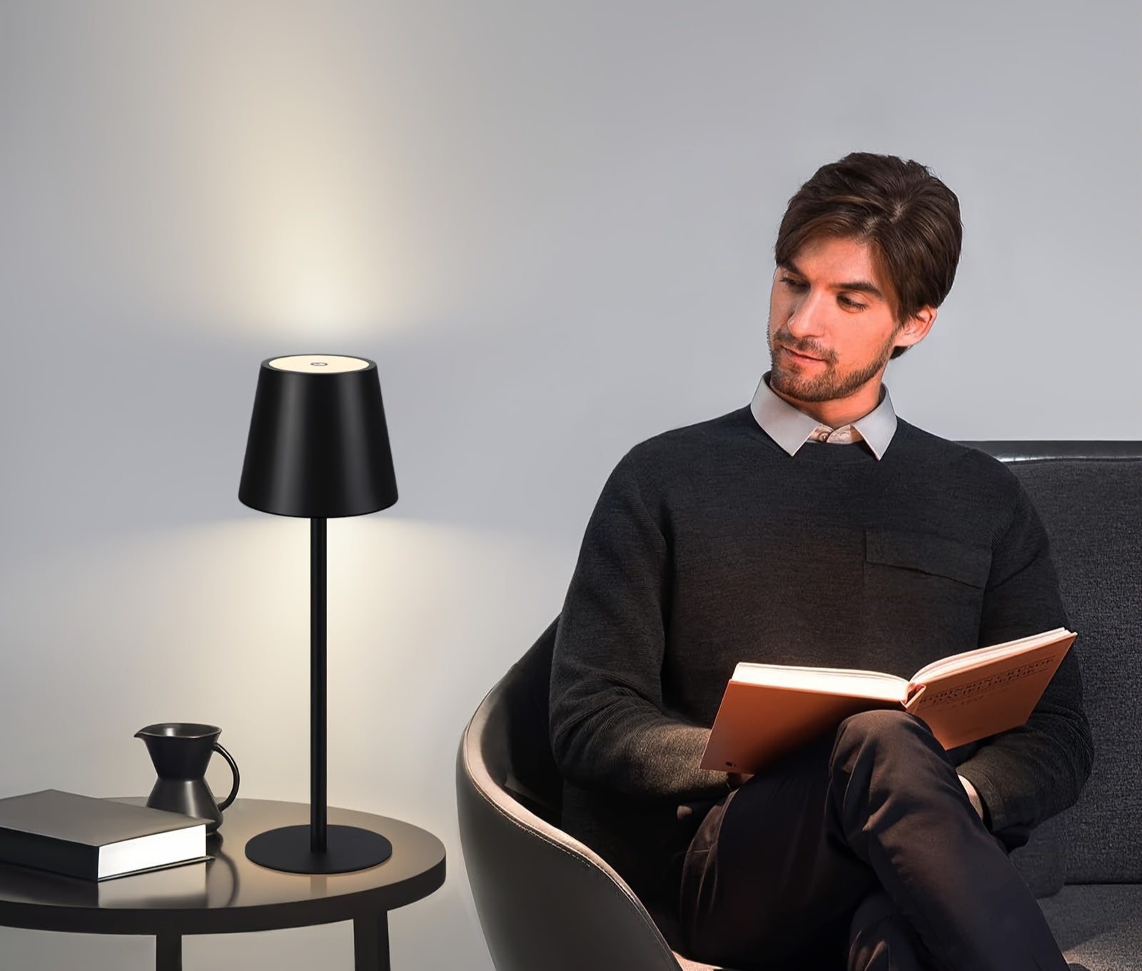 2 Pieces Rechargeable Wireless LED Touch Table Lamp