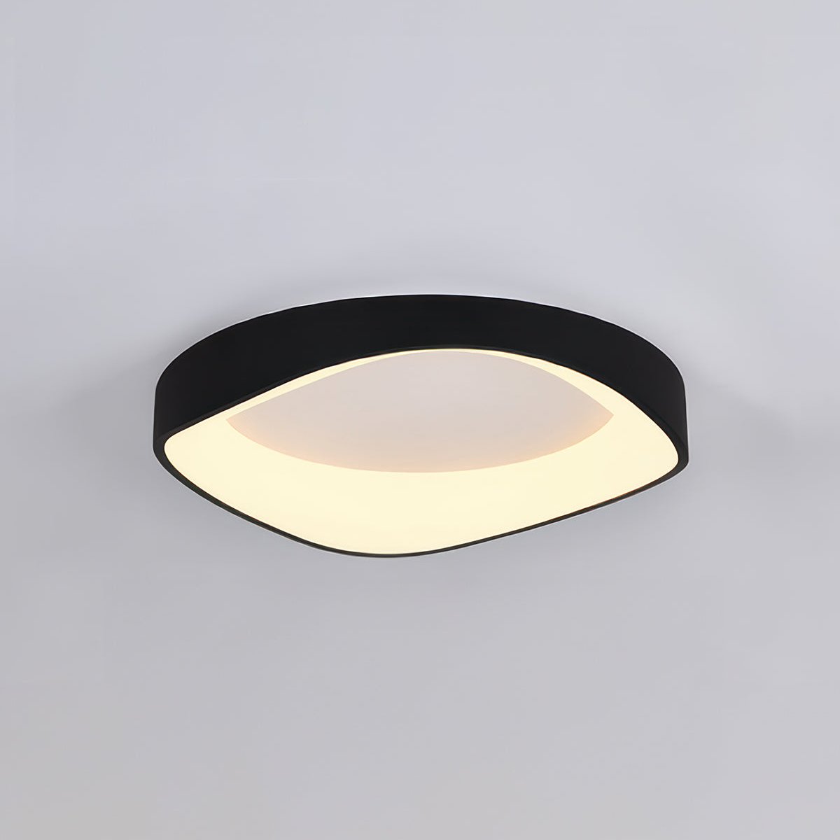 Nordic Wooden Grain Ceiling Light in Modern LED