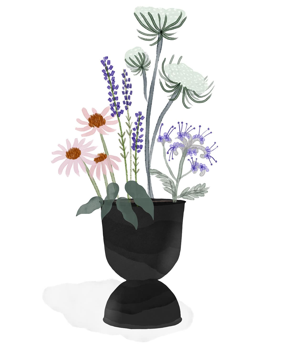 Aurmo Metalen Plantenpot met Sculpturale Vorm voor Buiten
