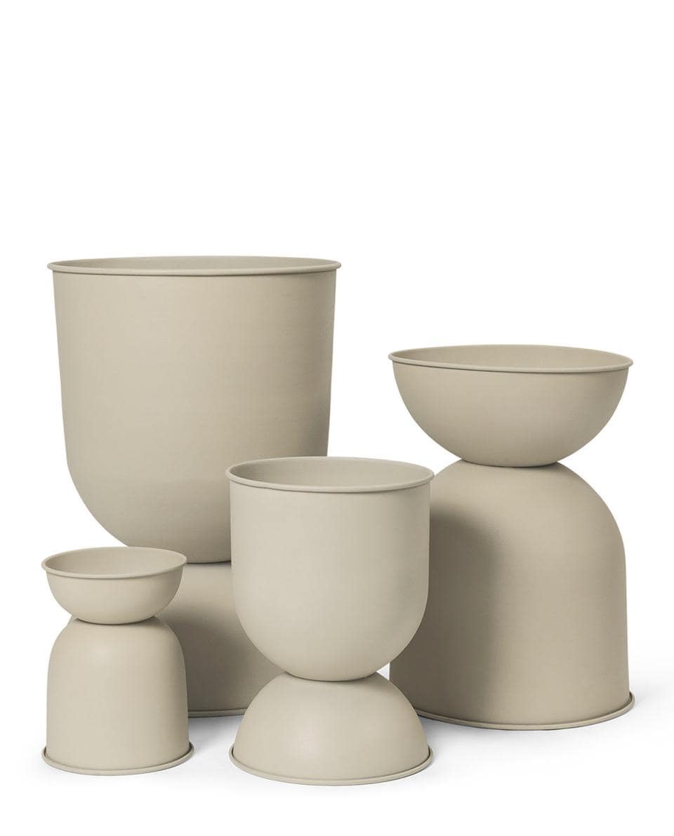 Aurmo Metalen Plantenpot met Sculpturale Vorm voor Buiten