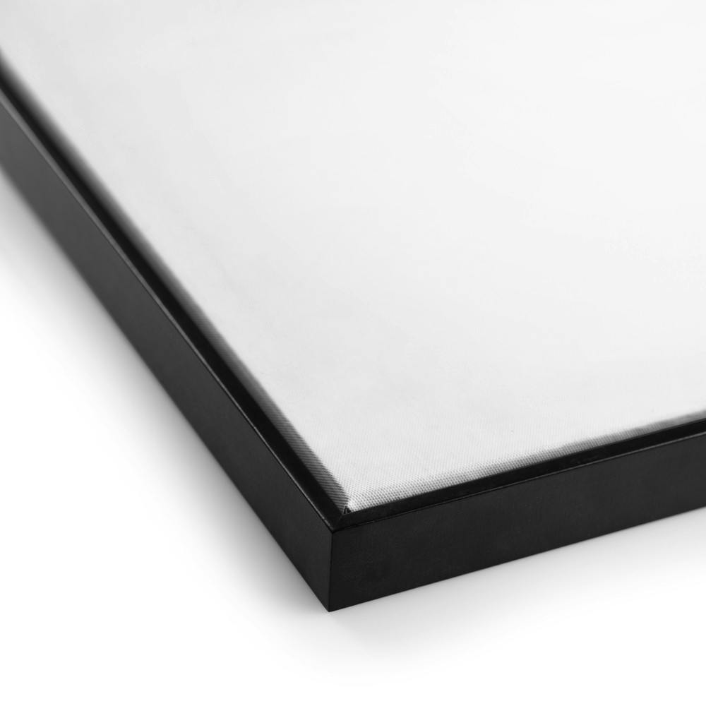 Lunara Abstract Wanddecoratie met Organische Vormen en Houten Lijst