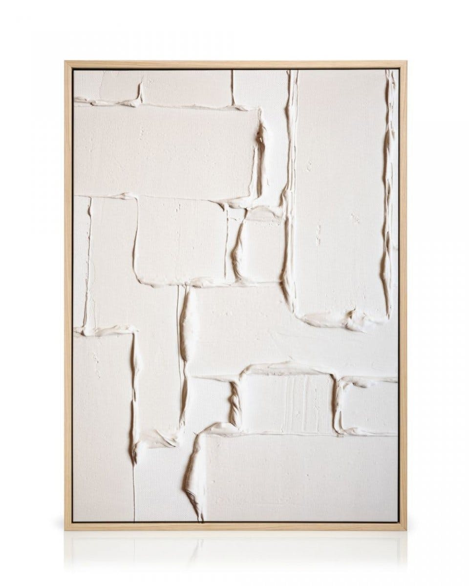 Ardina Abstract Wandpaneel met Textuur in Neutrale Tinten