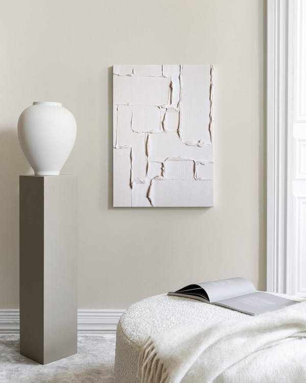 Ardina Abstract Wandpaneel met Textuur in Neutrale Tinten
