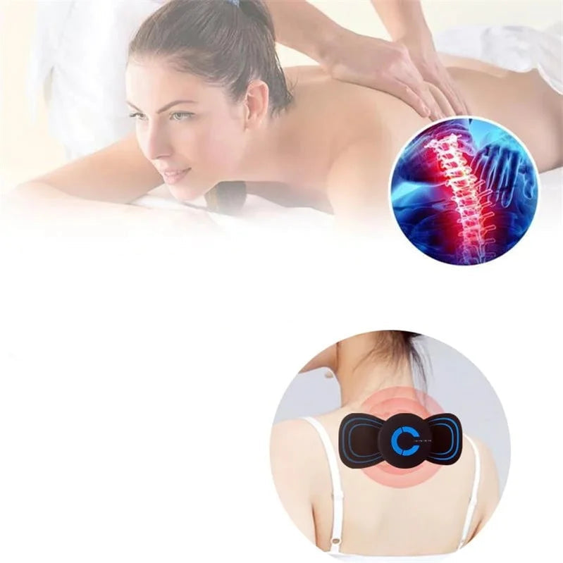 Wireless muscle stimulating massage device with microcurrent technology