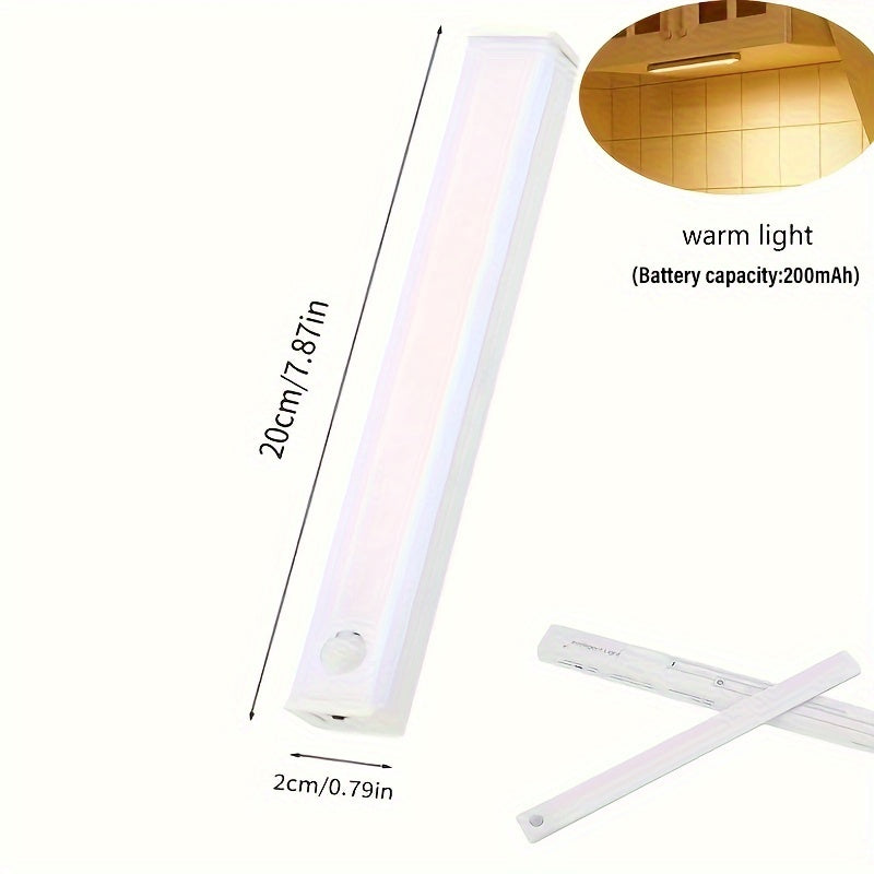 Wireless LED Motion Sensor Light Strip Rechargeable Cabinet Light with Motion Sensor