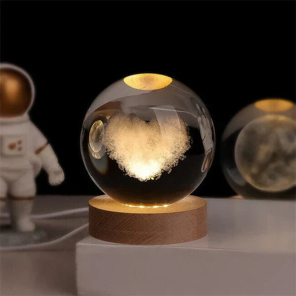 Cosmic Glow Orb 3D Planet Engraving Ambient Lamp