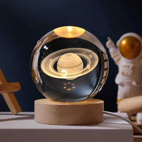 Cosmic Glow Orb 3D Planet Engraving Ambient Lamp