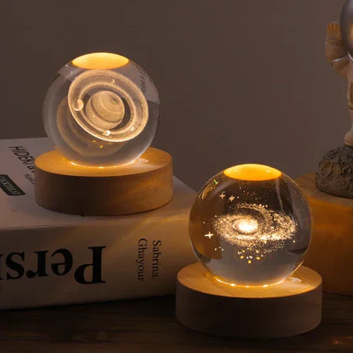 Cosmic Glow Orb 3D Planet Engraving Ambient Lamp