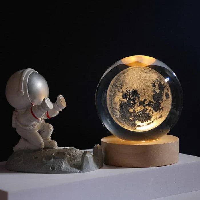 Cosmic Glow Orb 3D Planet Engraving Ambient Lamp