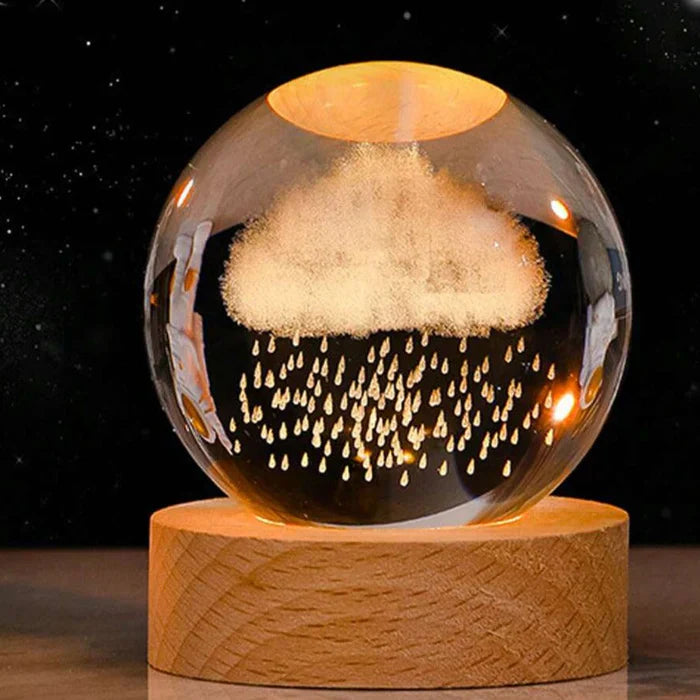 Cosmic Glow Orb 3D Planet Engraving Ambient Lamp