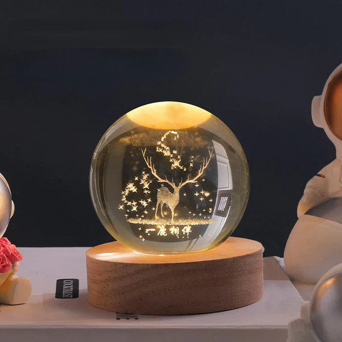 Cosmic Glow Orb 3D Planet Engraving Ambient Lamp