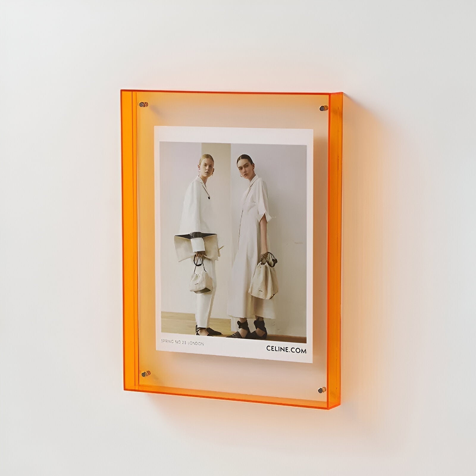 Coloured Transparent Acrylic Photo Frame Modern Minimalist Display Frame