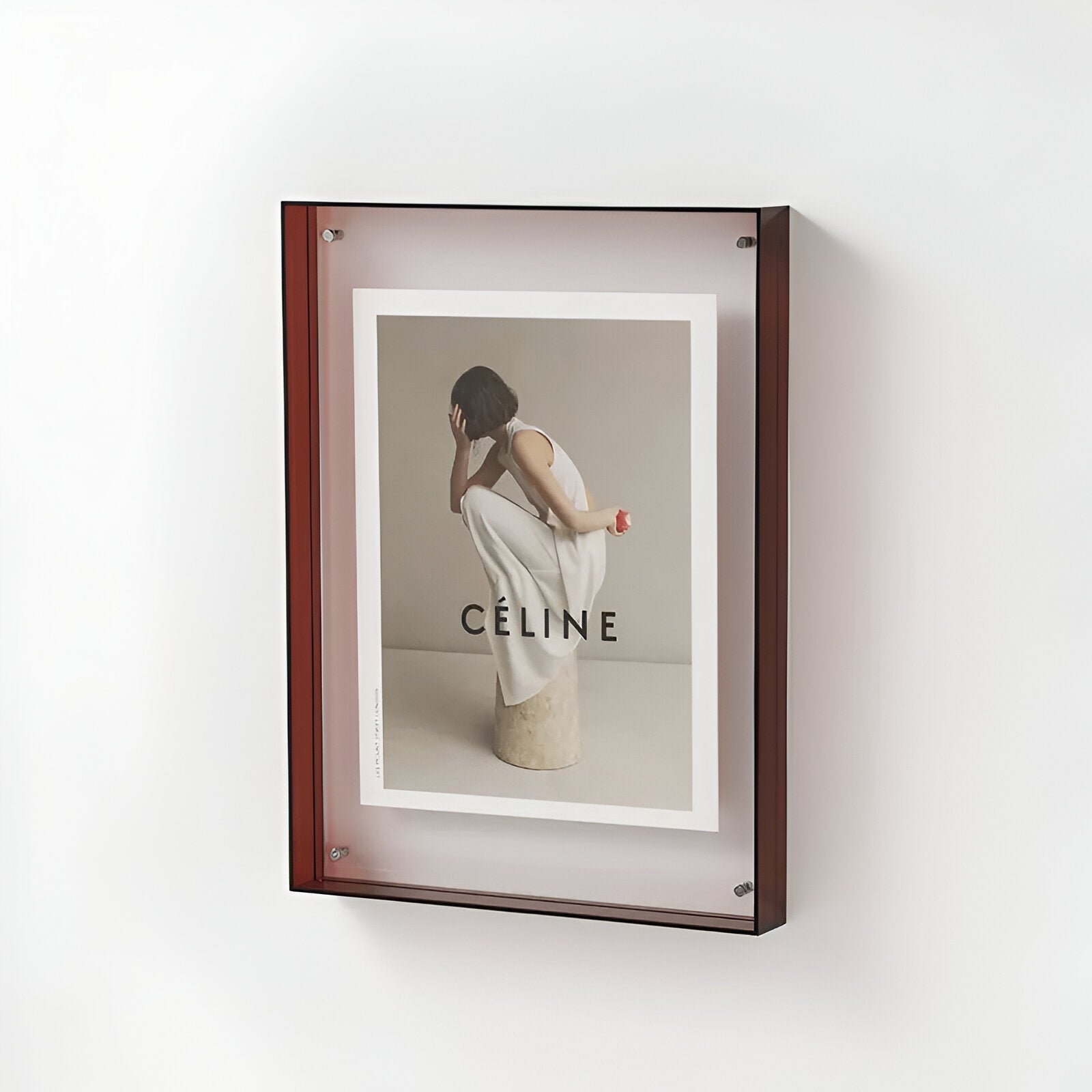 Coloured Transparent Acrylic Photo Frame Modern Minimalist Display Frame