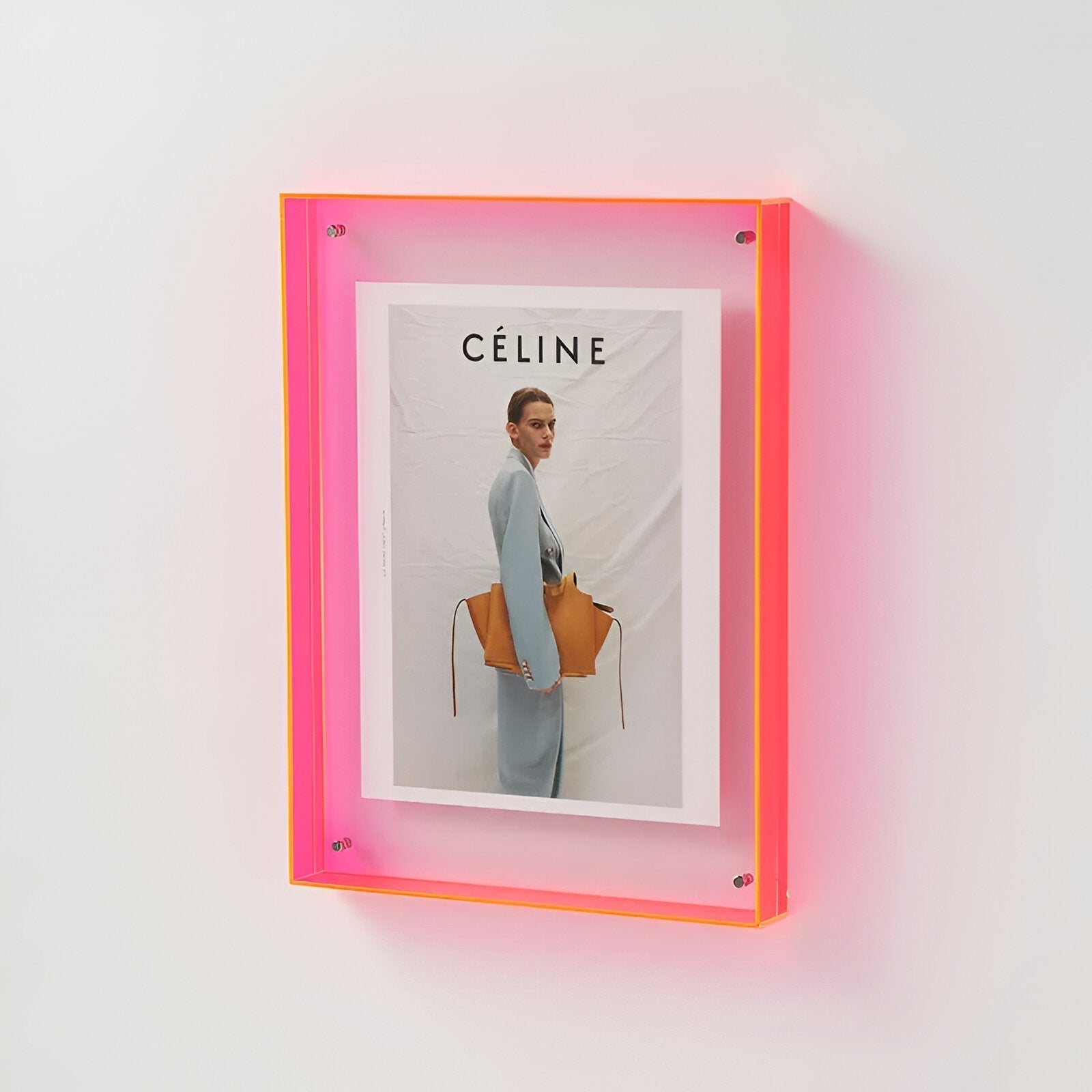 Coloured Transparent Acrylic Photo Frame Modern Minimalist Display Frame