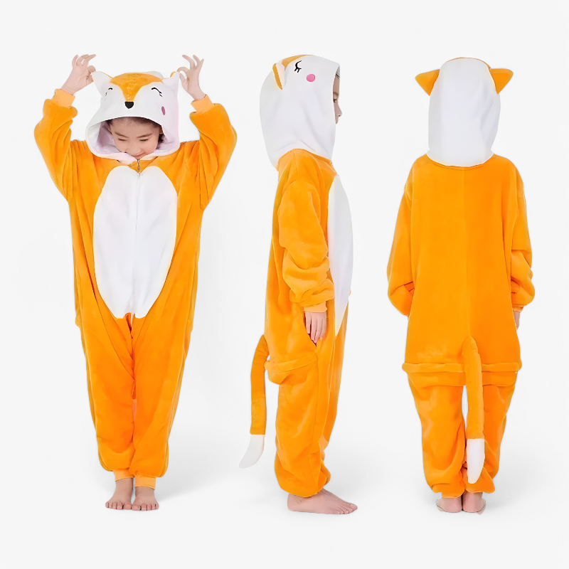 Kids Rainbow Unicorn Onesie Soft Fantasy-Themed Loungewear