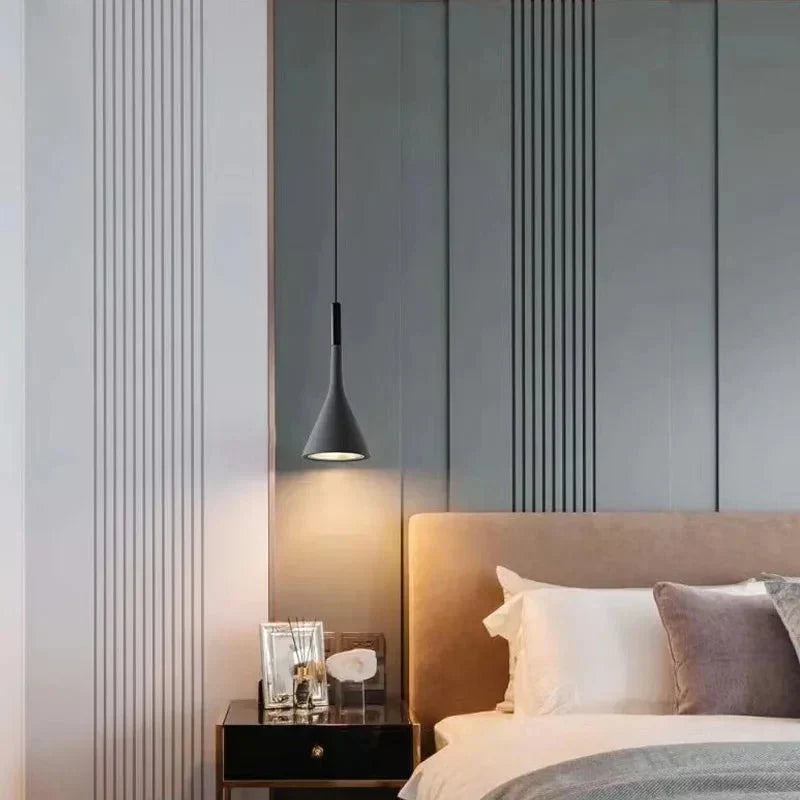 Minimalist Cone Pendant Light for Bedroom