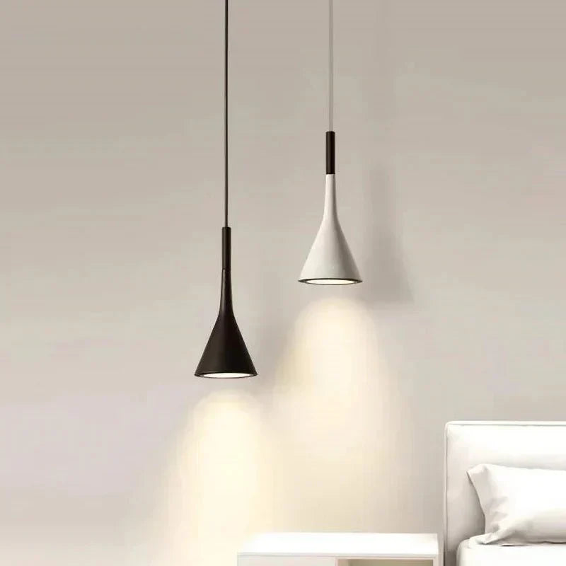 Minimalist Cone Pendant Light for Bedroom