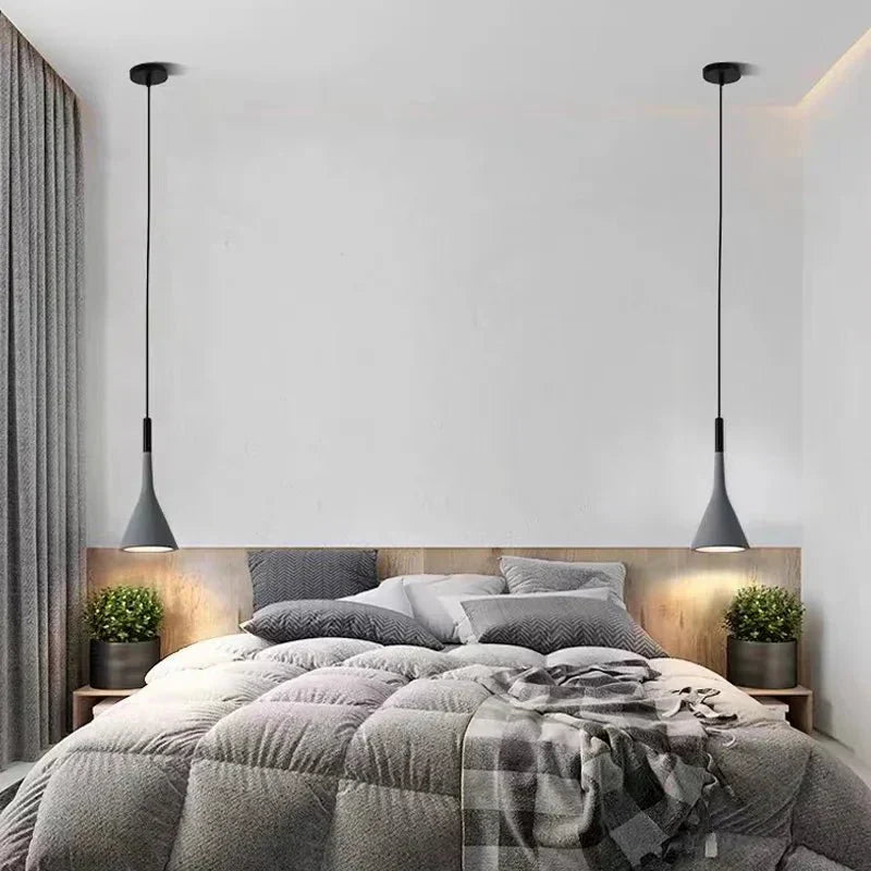 Minimalist Cone Pendant Light for Bedroom