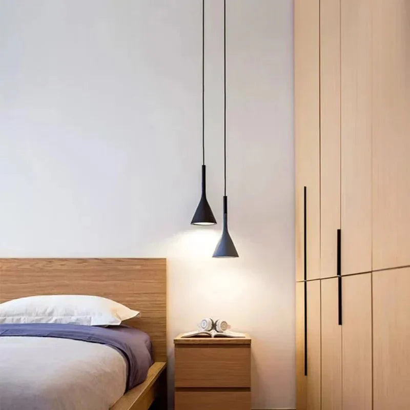 Minimalist Cone Pendant Light for Bedroom