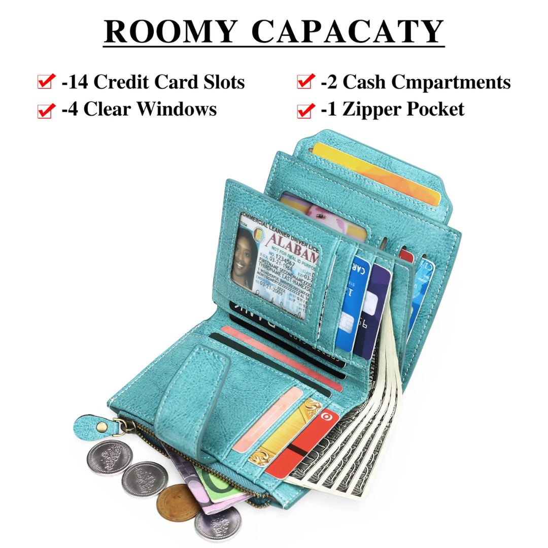 Slim Security Wallet Compact RFID-Safe Design