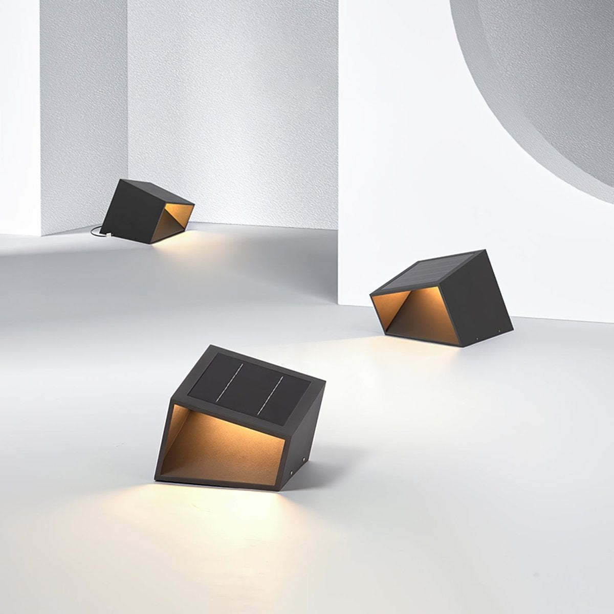 Luno Solar LED Buitenlamp in Kubusvormig Design